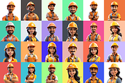 125 Animoji - Builder People, a Characters & Person 3D Model by Digital Blood (Thumbnail 5 of 9)