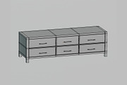 wardrobe 01, an Object 3D Model by fahad121 (Thumbnail 4 of 6)