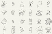 82 Hand Drawn Logo Elements PSD, an Object Graphic by Sasha Mitkalova (Thumbnail 2 of 5)