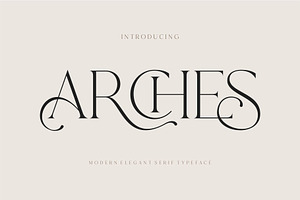 Arches Modern Serif Typeface