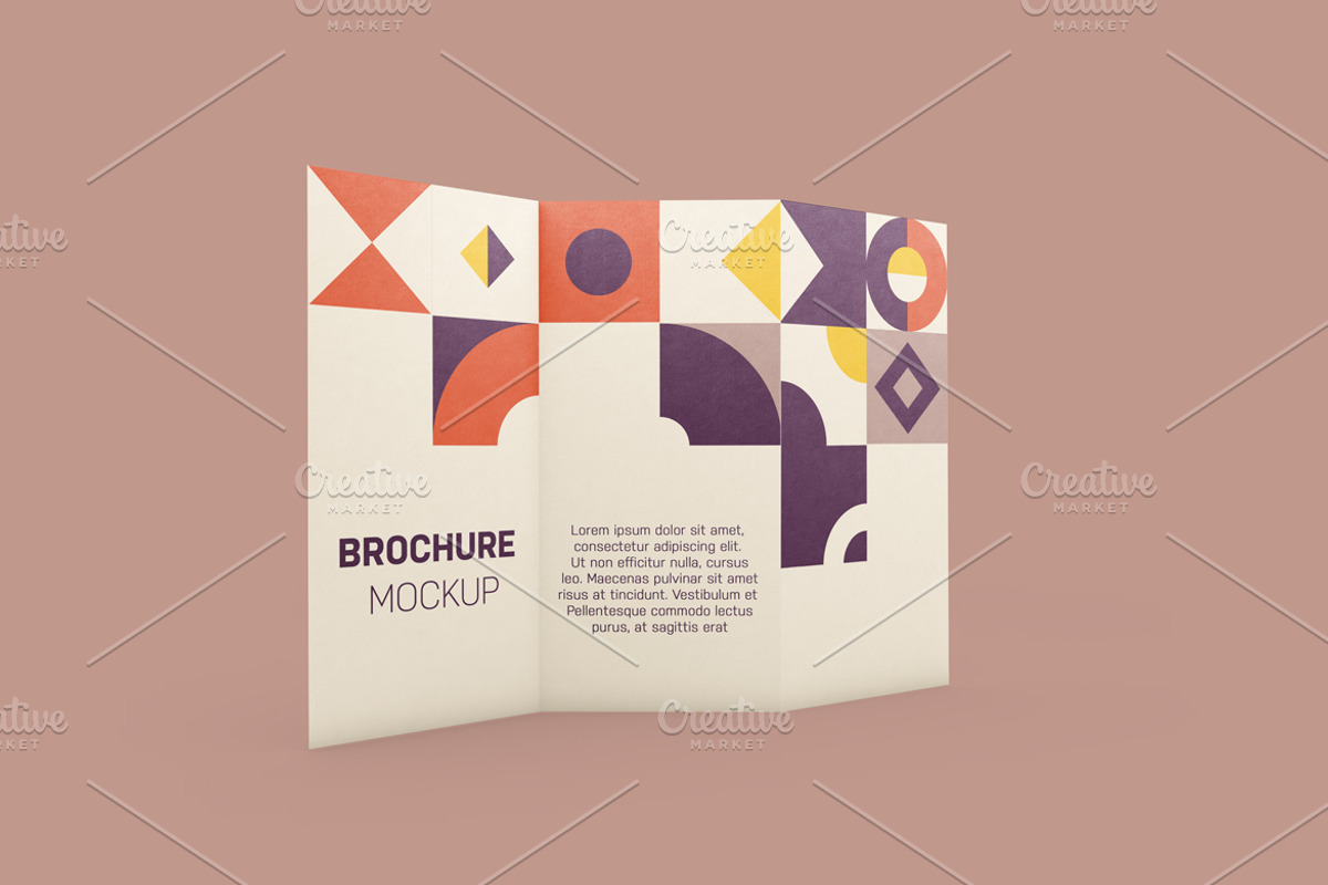 Brochure Mockup, an Advertising Mockup by Qaleb Studio