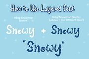 Baby Snowman - Display Font, a Font by Attype (Thumbnail 8 of 8)