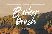 Burken - Brush Logotype, a Handwritten Font by tebaltipislab (Thumbnail 1 of 8)