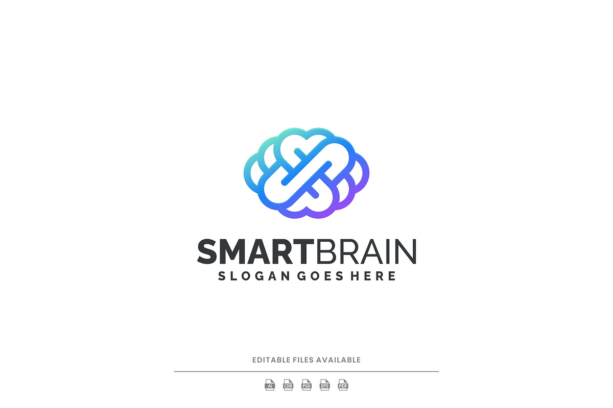 Gradient Modern Smart Brain Logo, a Branding & Logo Template by Artnivora.Std (Photo 1 of 4)