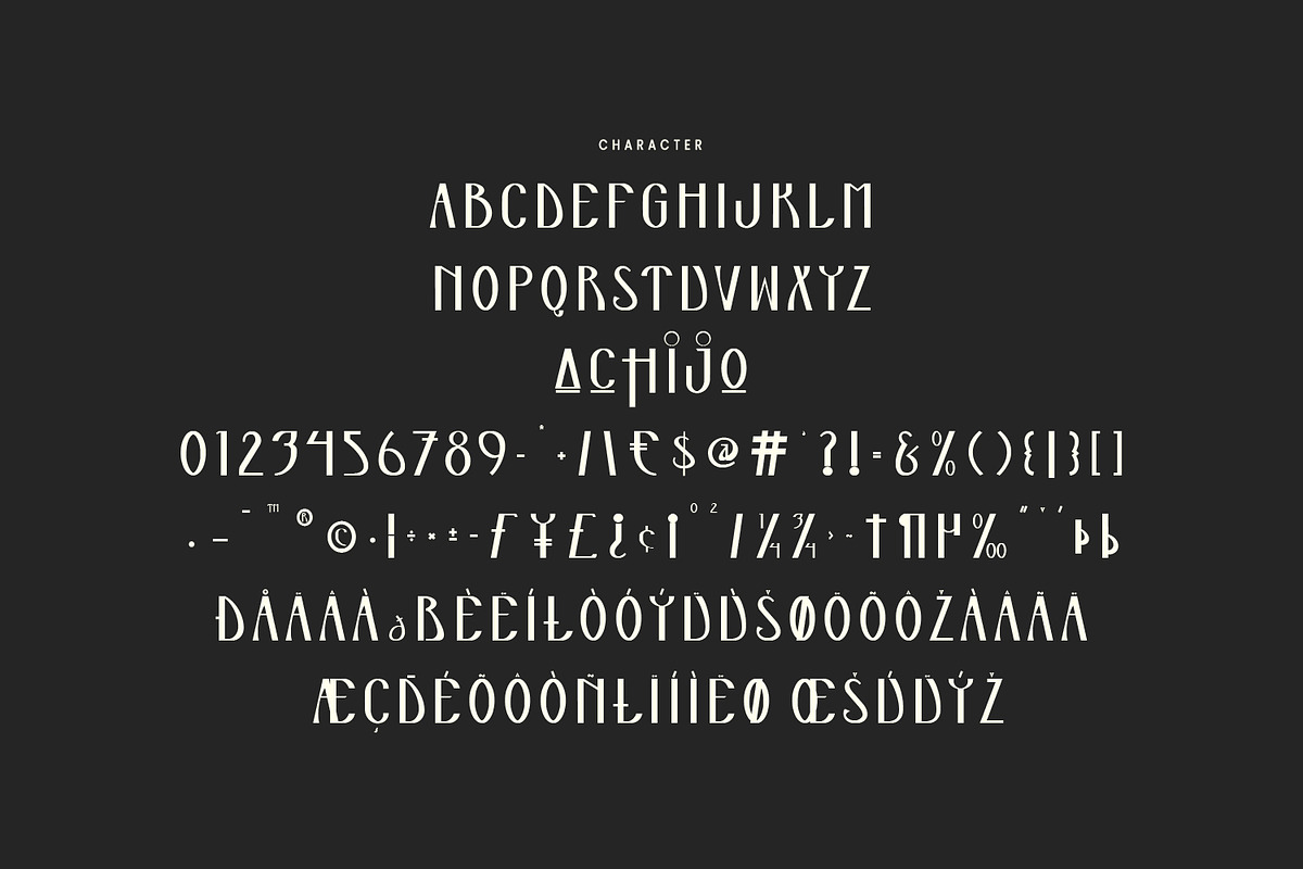 Challio Futuristic Display Font, a Sans Serif Font by Maulana Creative (Photo 7 of 7)