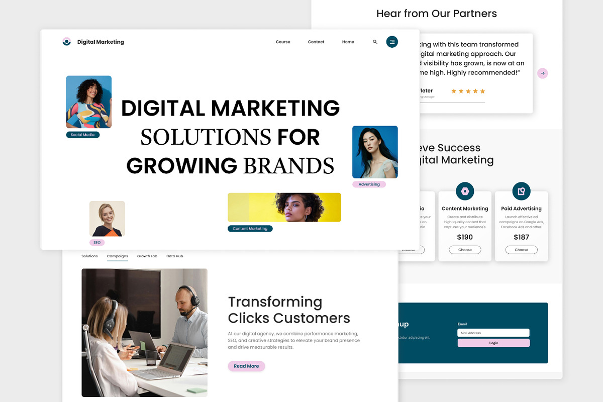 Digital Marketing Homepage, a Landing Page Template by Antstheme (Photo 1 of 2)