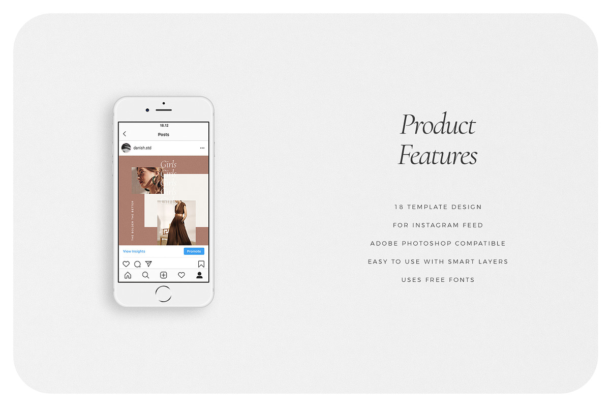 DANISH Instagram Feed, a Social Media Template by Aprilea (Photo 5 of 7)