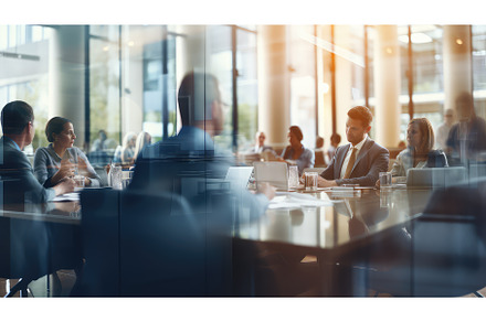 office blurry business background ai, a Background Photo by pikepicture