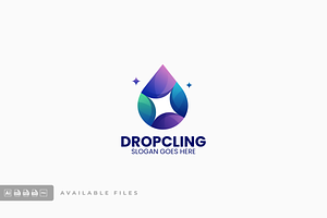 Dropcling Gradient Colorful Logo, a Branding & Logo Template by ivan_artnivora