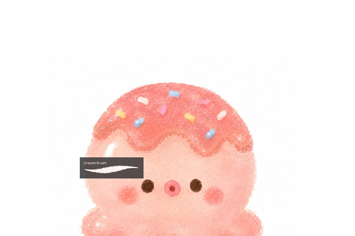 30+ Cute Crayone Procreate Brushes, a Brush Add-On by BeeRubby (Photo 3 of 7)