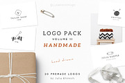 Logo Pack Volume 11. Handmade, a Branding & Logo Template by Mint Air Studio (Thumbnail 1 of 21)