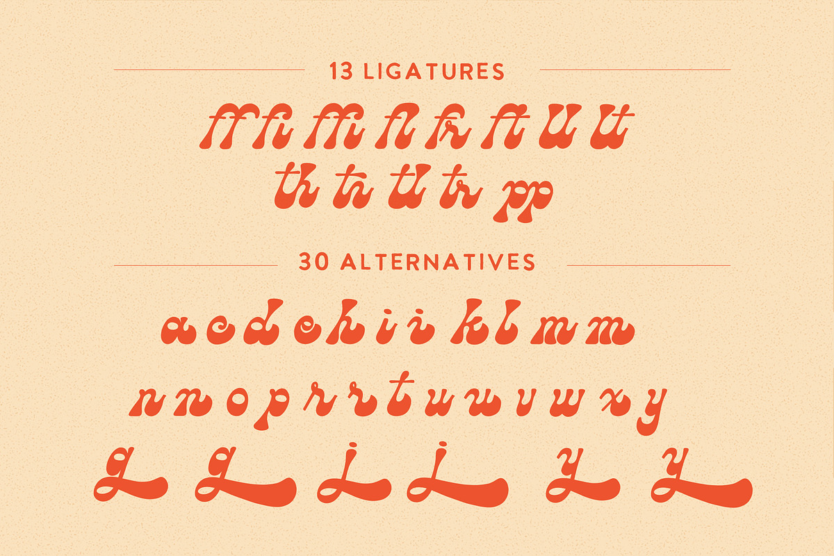 Daydreamer Retro Font, a Script Font by Rachel Kick (Photo 7 of 7)