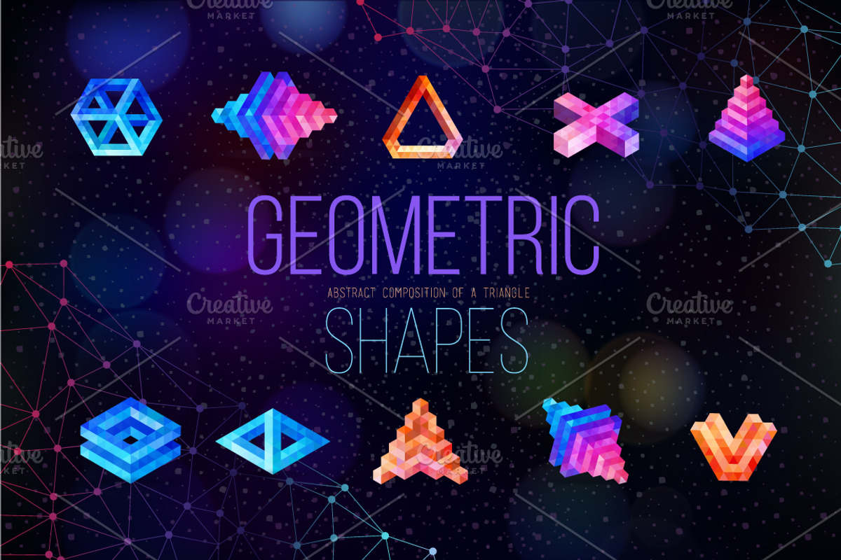 Geometric shapes of triangles, an Icon by Vikpit (Photo 1 of 6)