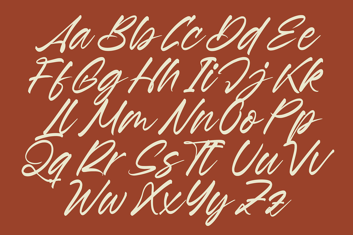 Esylon Sparted Bold Brush Type Font, a Script Font by Letterena Studios Script (Photo 7 of 20)