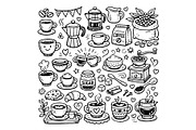 Cute doodle cartoon coffee shop, a Food Illustration by Voodz_shop (Thumbnail 1 of 3)