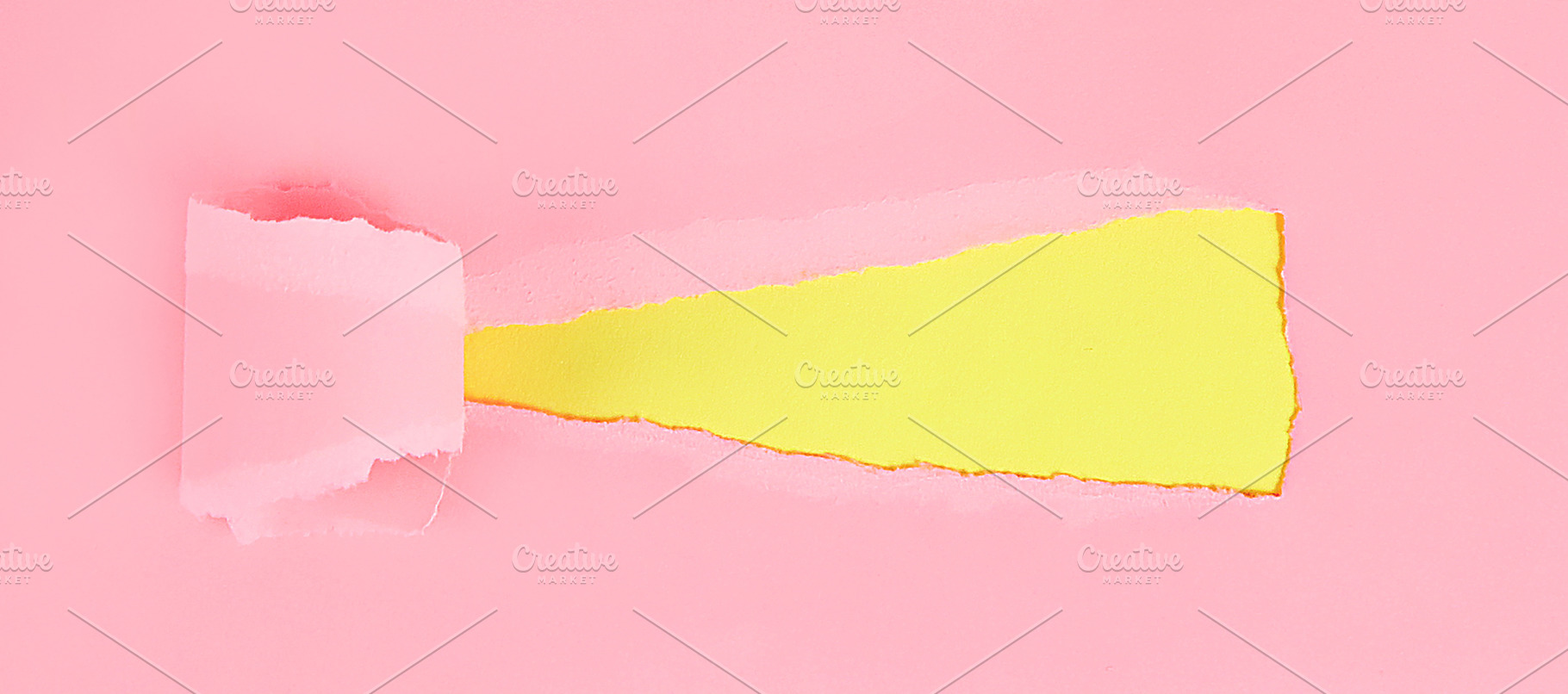 Torn color wrapped paper with space containing torn, blank, and paper, an Arts & Entertainment Photo by Detriana