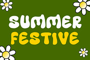 Groovy Daisy, a Font by Fourteen Letter (Thumbnail 2 of 7)