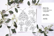 Groovy Coloring Pages Bundle, an Illustration by ChristinaDesigns (Thumbnail 10 of 10)