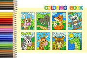Color by Numbers. Animals, an Animal Illustration by Nataliia Toporovska (Thumbnail 3 of 3)