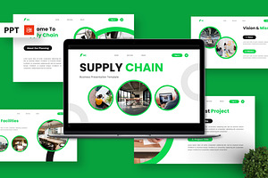 Supply Chain - Business Powerpoint, a Presentation Template by Deepslide Studio