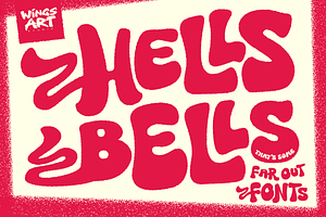 Hells Bells - 1970s Bell Bottom Font, a Sans Serif Font by Wingsart Studio