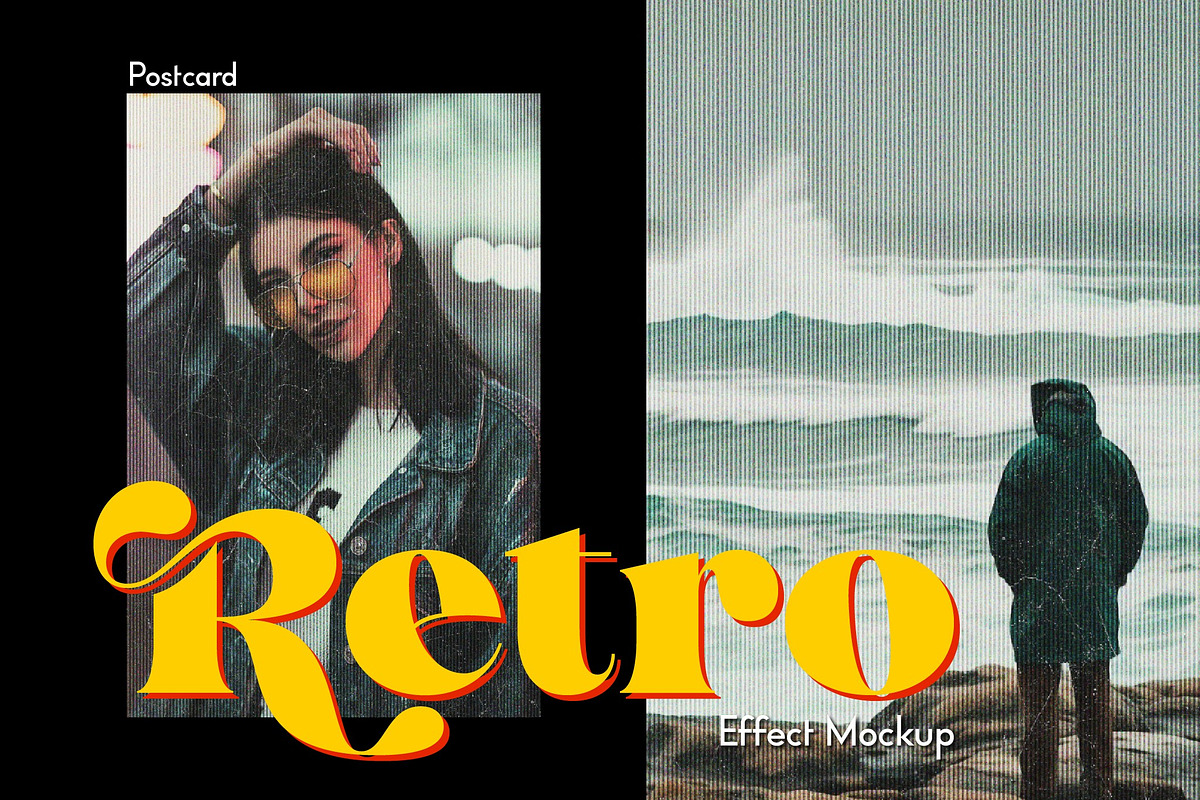 Retro Postcard Effect Mockup, a Layer Style Add-On by studiogstock (Photo 1 of 4)