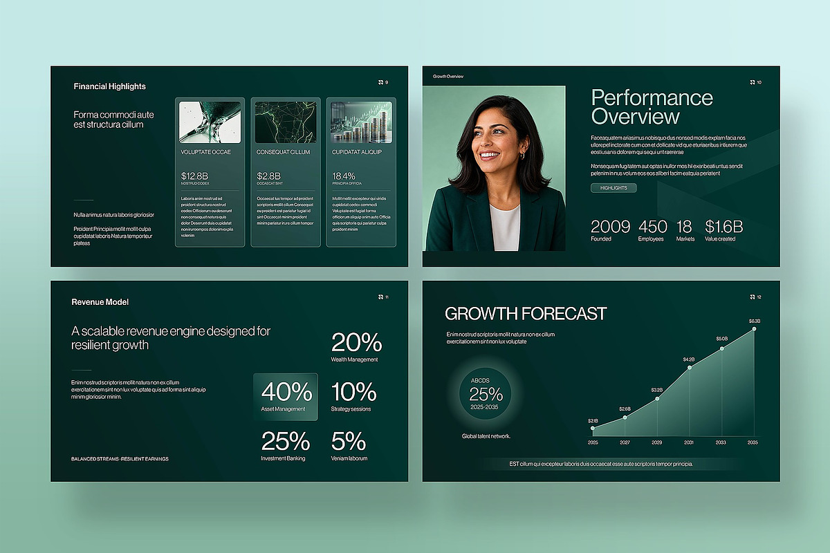 Finance Banking Presentation Templat, a Presentation Template by BrandPacks (Photo 4 of 7)