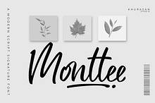 Monttee - A Modern Script