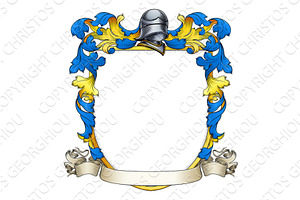 Coat of Arms Crest Family Heraldic, an Illustration by Christos Georghiou