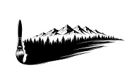 Nature Landscape Paintbrush Design B, an Illustration by Designs_River (Thumbnail 30 of 31)