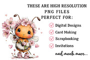Whimsical Spring Bee Clipart Bundle, an Illustration by OK Design (Thumbnail 4 of 6)