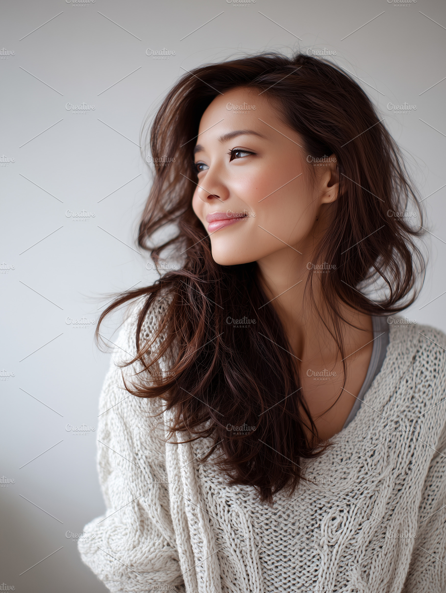 Natural beauty portrait of a smiling, a Person Photo by MistyDay