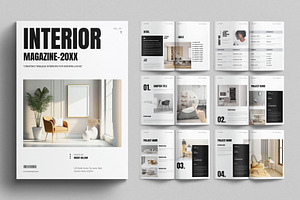 Interior Magazine Template, a Magazine Template by E-Type
