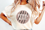 Feral Wife Typography Design PNG, an Illustration by SharpMarketplace (Thumbnail 2 of 9)