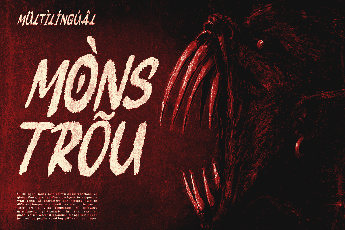 Hellstone - Horror Font, a Handwritten Font by RagamKata (Photo 9 of 12)