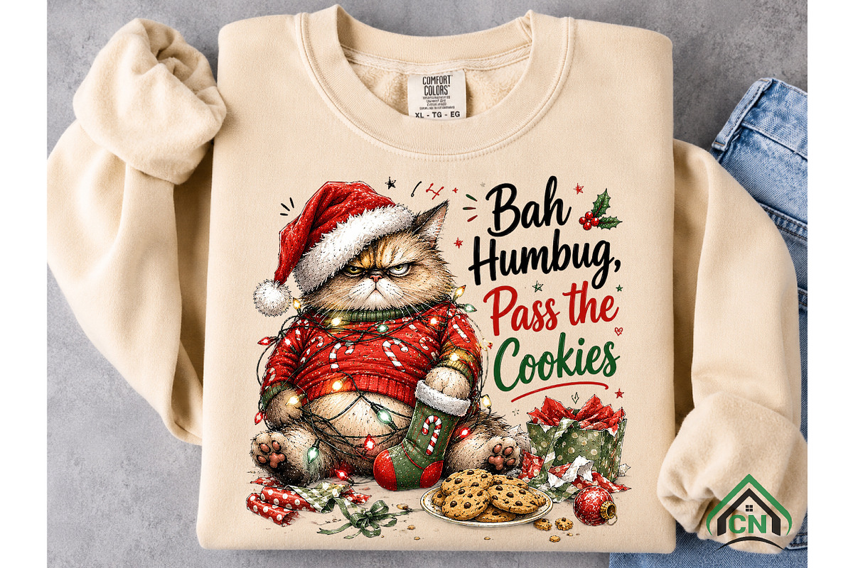 Grumpy Cat’s Bah Humbug Christmas, a Seasonal Illustration by Craft Nest (Photo 5 of 6)