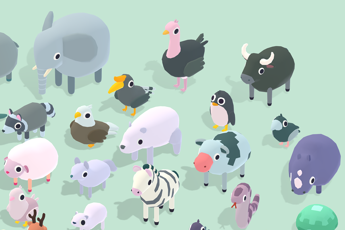 Quirky Series - Animals Mega Pack, an Animal 3D Model by Polydactyl (Photo 5 of 13)