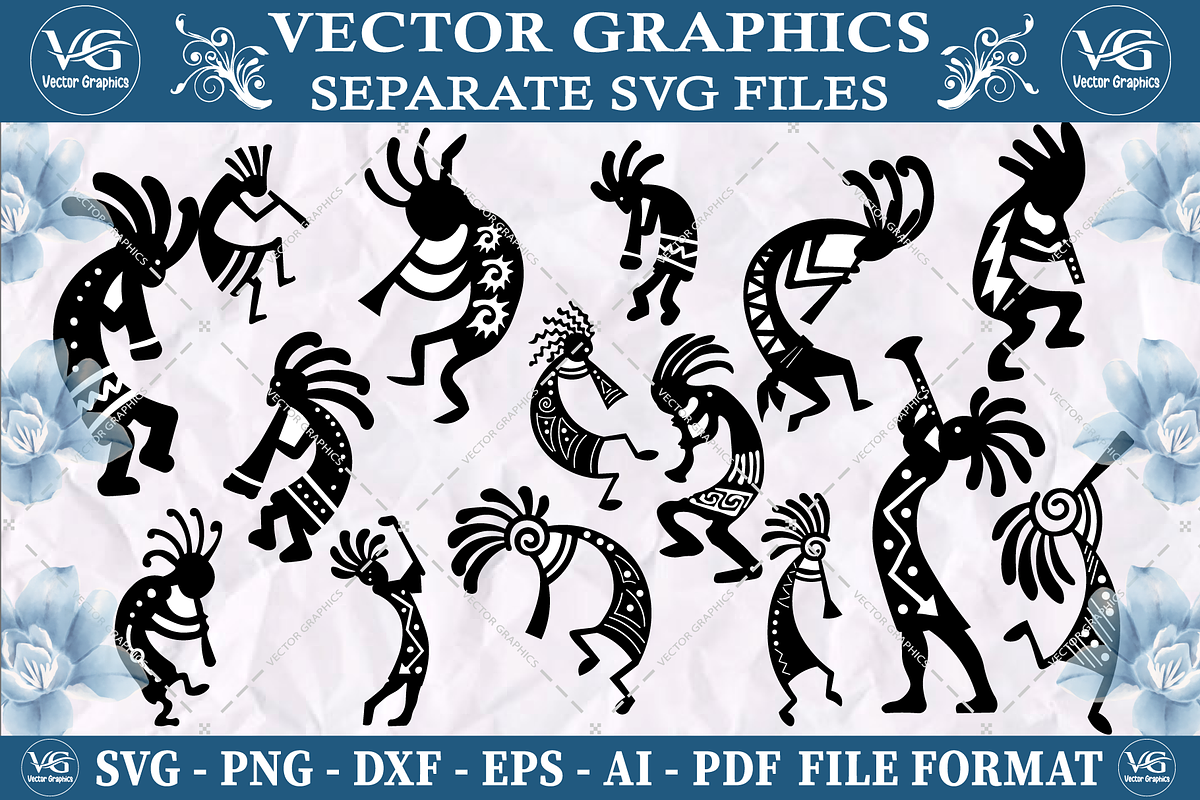 Kokopelli SVG vector design  bundle, an Object Graphic by Vector Graphics