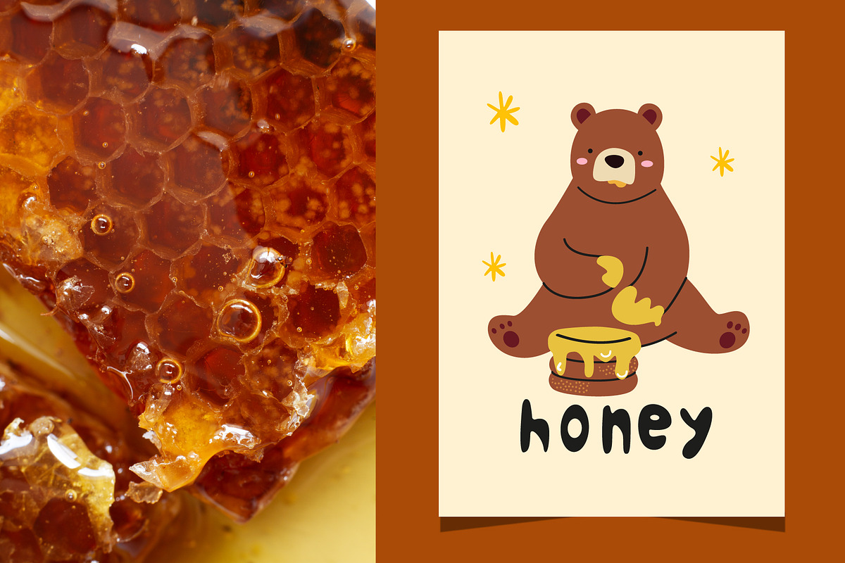 Bee Farm. Beekeeping and honey, a Food Illustration by Luamor (Photo 7 of 10)