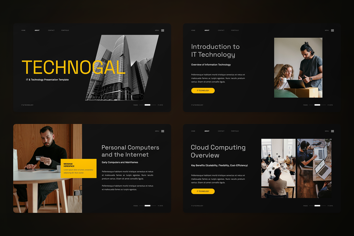 Technogal - It & Technology Keynote, a Presentation Template by SquidPixey (Photo 2 of 7)