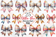 Glitter Bow Clipart, an Illustration by RobertsArt (Thumbnail 1 of 7)