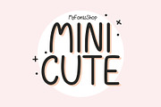 MINICUTE Font, a Handwritten Font by MyFontsShop (Thumbnail 1 of 5)