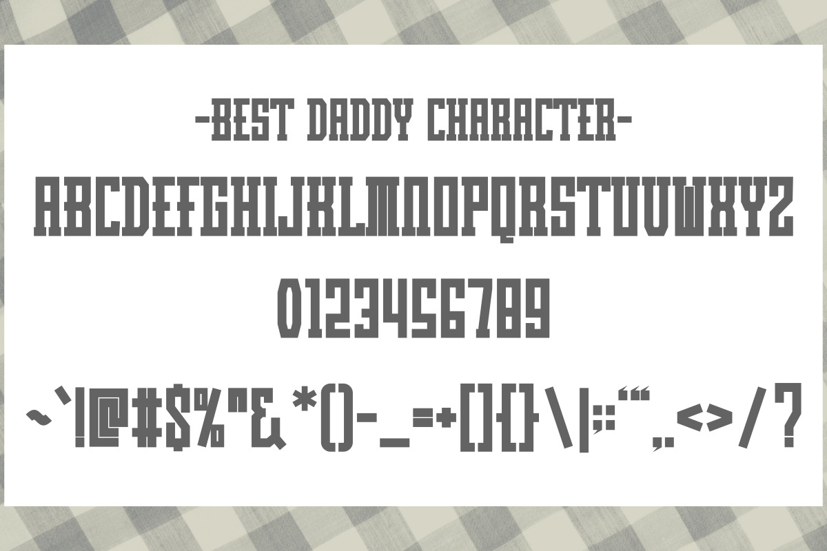 Best Daddy - Condensed Slab Serif, a Slab Serif Font by Pian45 Studio (Photo 9 of 9)