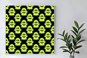 Halloween Cute Green Monsters, a Pattern Graphic by Sharon Schwalbe (Thumbnail 5 of 6)