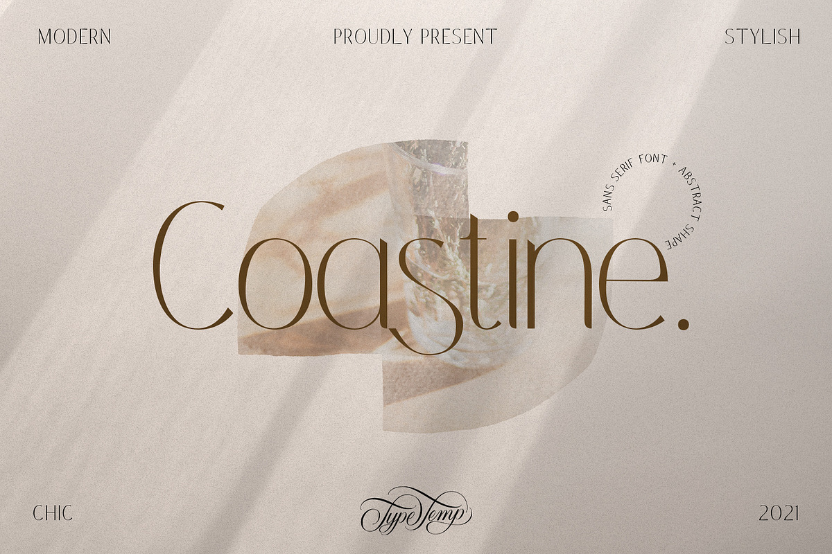 Coastine - Chic Modern Font, a Sans Serif Font by Typetemp Studio (Photo 1 of 26)