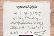 Alpenglueck - a handwritten font, a Script Font by Laura Heidi (Thumbnail 2 of 15)