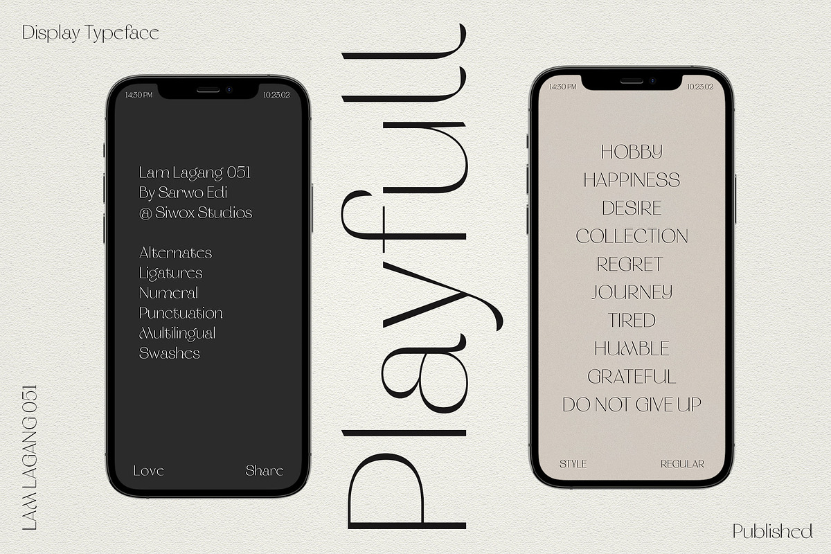 Lam Lagang 051 | Modern Sans Serif, a Sans Serif Font by Siwox Studios (Photo 7 of 8)