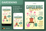 Gardening Service Flyer Set, a Flyer Template by Annora Studio (Thumbnail 1 of 6)