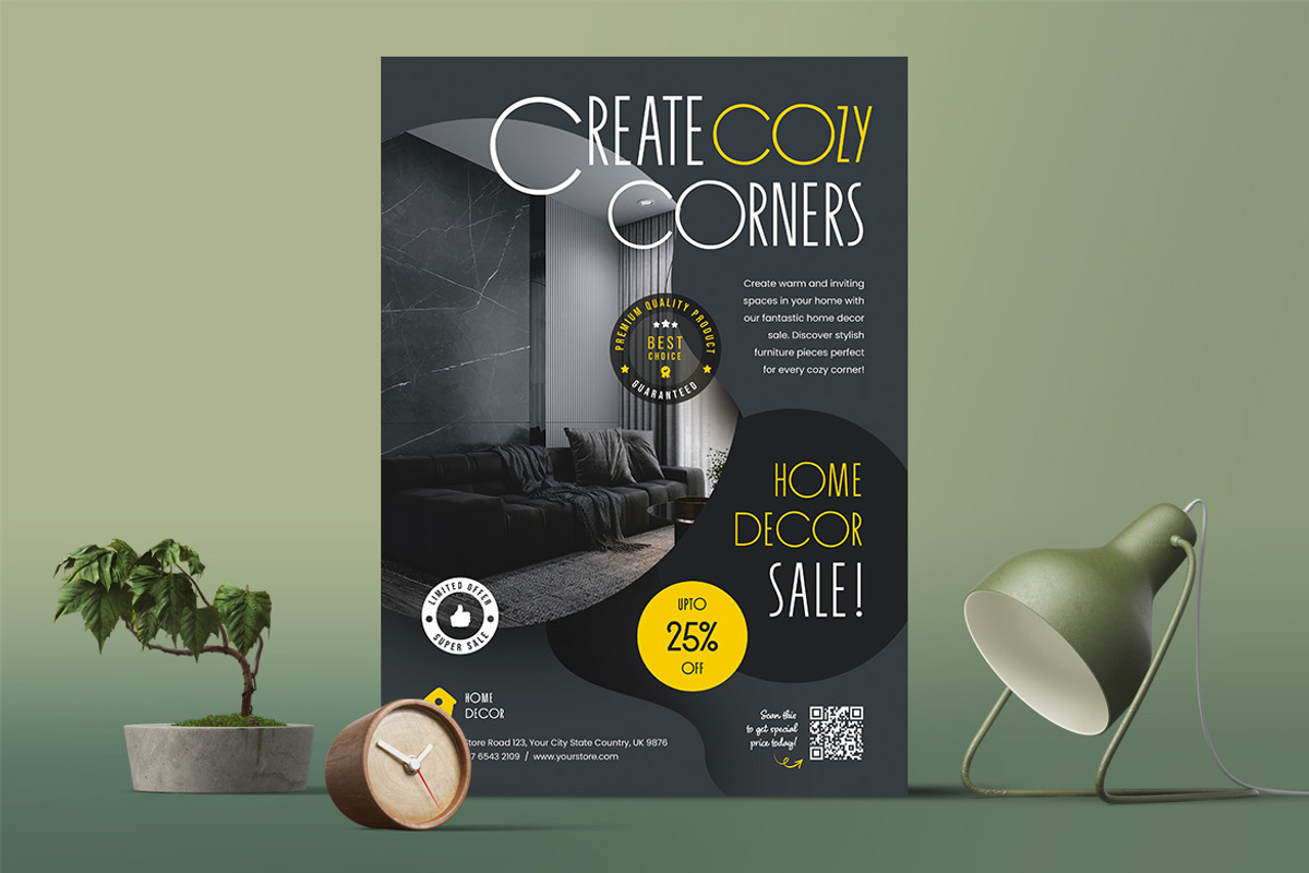 Home Decor Interior Sale Flyer, a Flyer Template by Boostock (Photo 3 of 4)