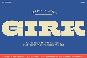 Girk - Variable Slab Serif